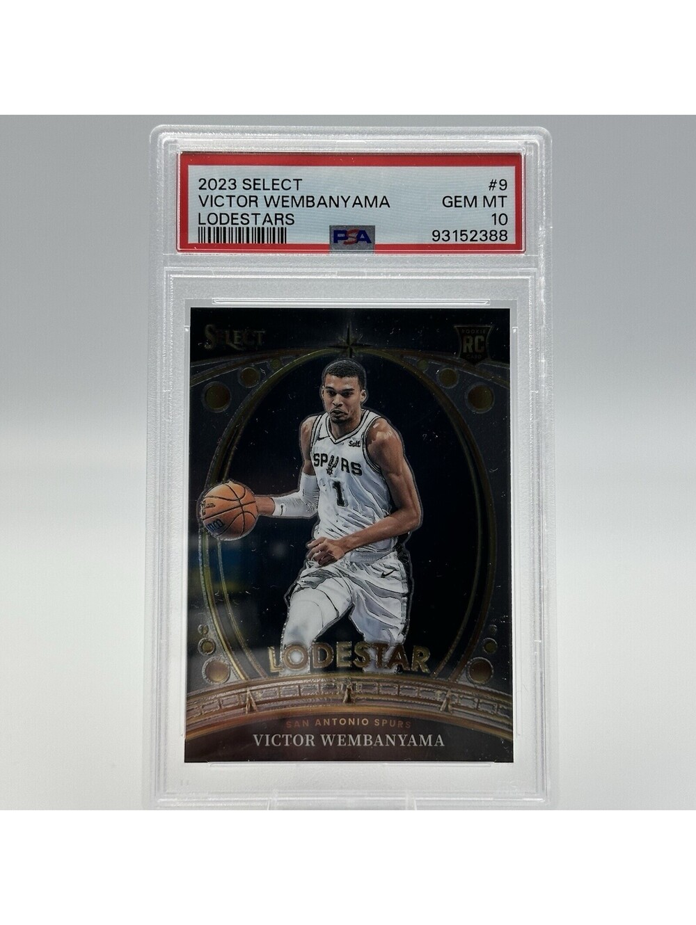 Victor Wembanyama 2023 Panini Select Lodestars PSA 10 Gem Mint Rookie Card